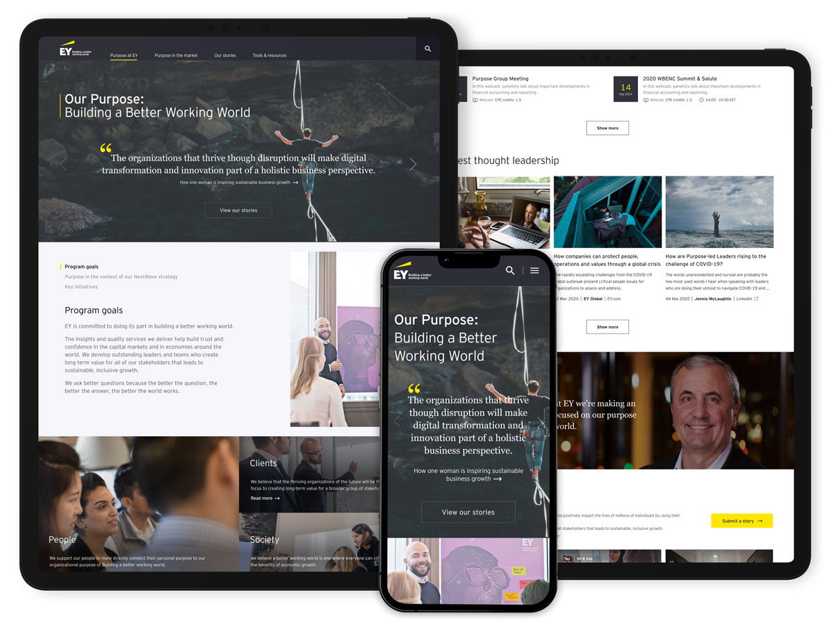 EY Purpose activation - project visual