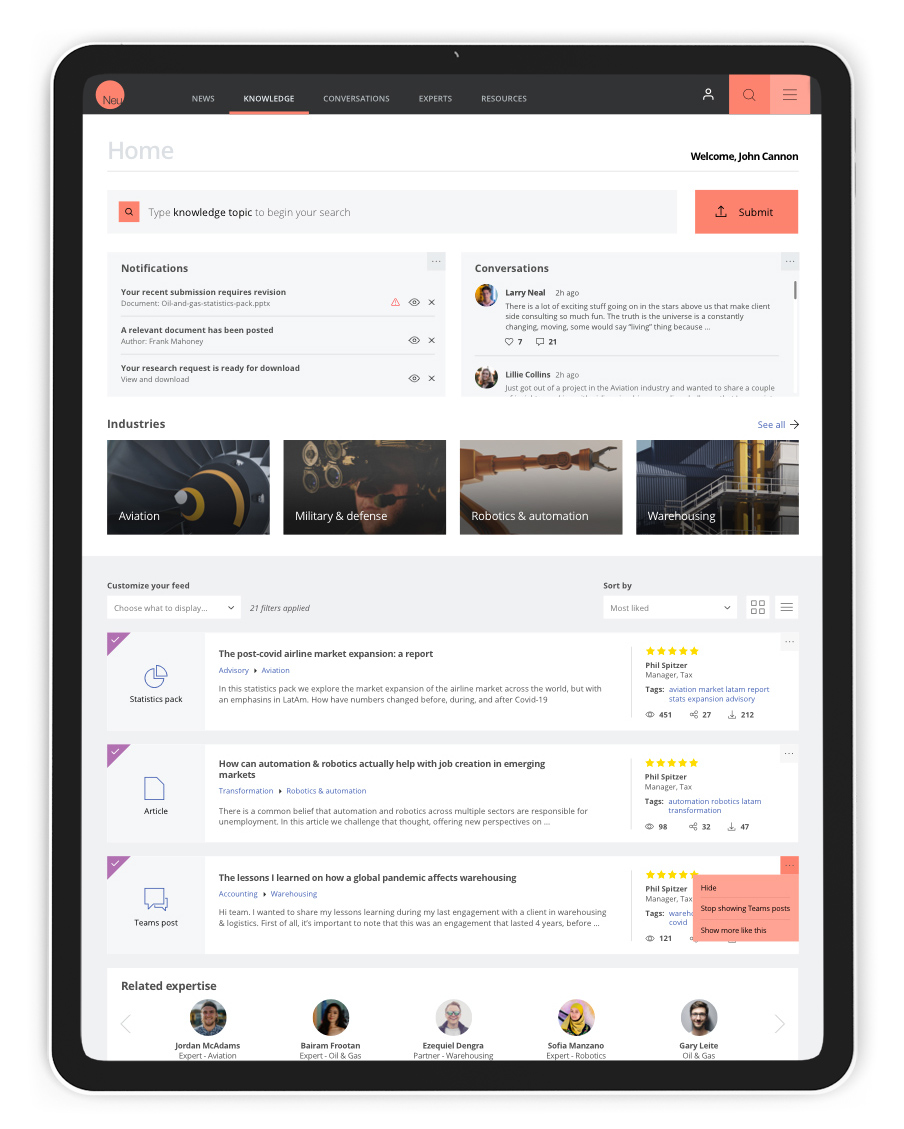Knowledge Suite - project visual